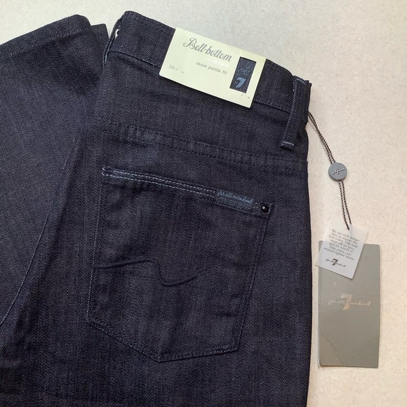 7 For All Mankind Jeans 26X32 Bell Bottom Lexie Mercer NWT! - Picture 2 of 5